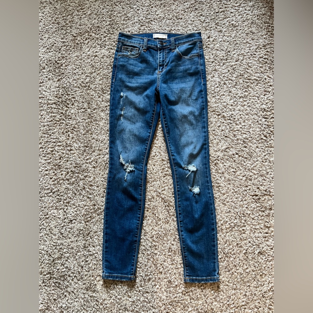 Harper Heritage Stretch Destructed Skinny Jean